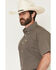 Image #2 - Cinch Men's Geo Print Short Sleeve Button-Down Western Shirt, Brown, hi-res