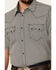 Image #3 - Cody James Men's Pool Party Geo Print Short Sleeve Snap Western Shirt, Navy, hi-res