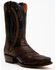 Dan Post Men's Exotic Ostrich Leg Western Boots - Snip Toe , Brown, hi-res
