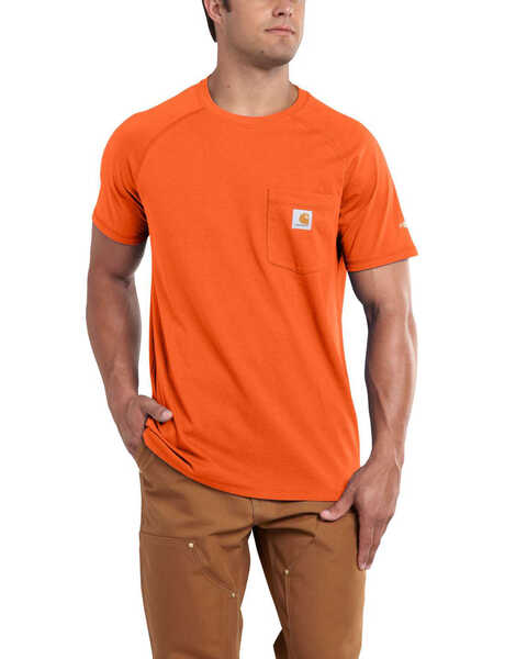 Image #1 - Carhartt Men's Force Cotton Short Sleeve Work Shirt - Big & Tall, , hi-res
