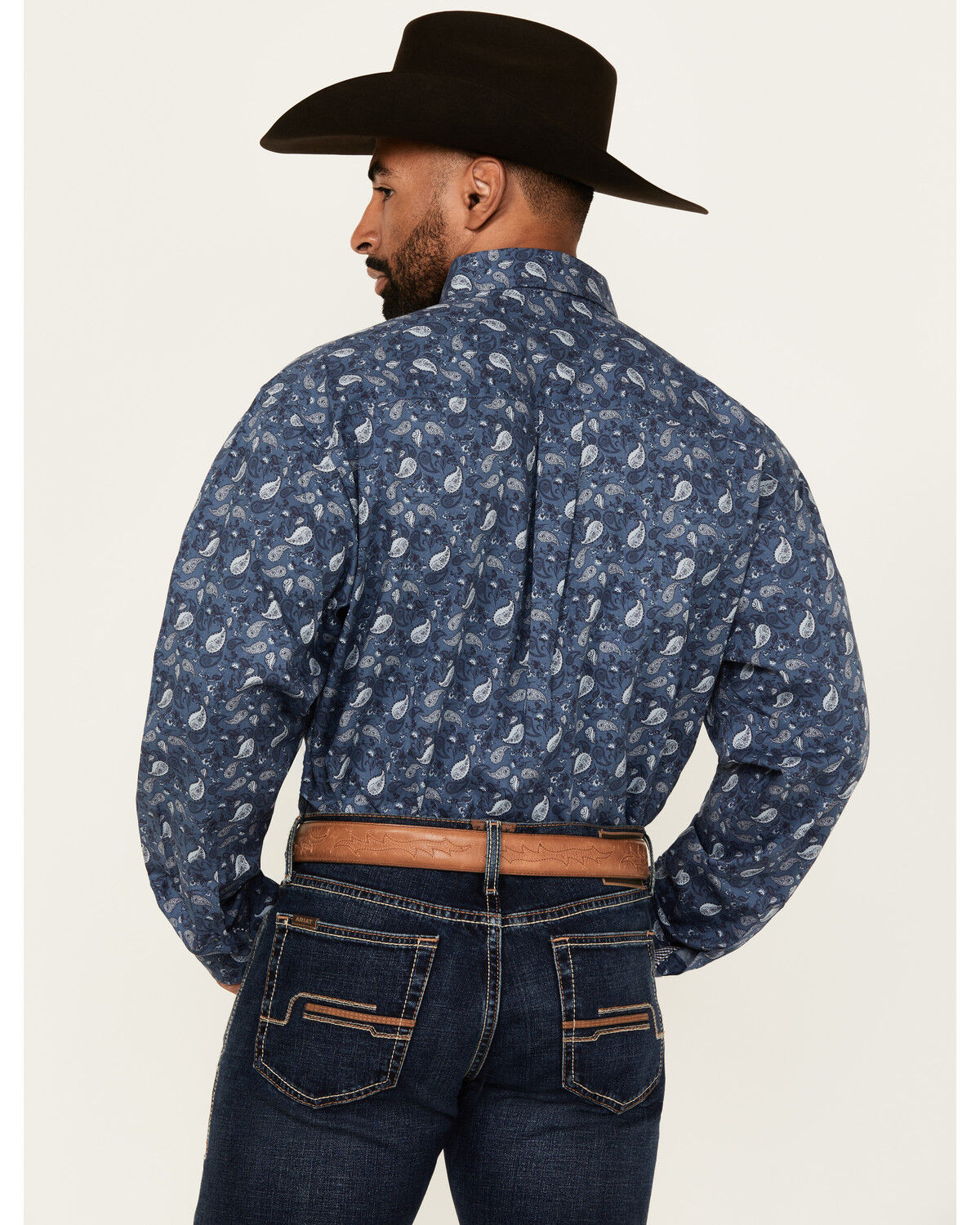 George Strait by Wrangler Men´s Paisley Print Long Sleeve Button-Down Stretch Western Shirt -Big teamlce.in - Image 5