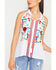 Image #5 - Scully Women's Honey Creek Embroidered Tassel Tank, White, hi-res