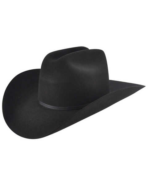 Bailey Western Stampede 2X Felt Cowboy Hat, Black, hi-res
