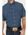 Panhandle Men's Geo Print Performance Short Sleeve Western Shirt , Blue, hi-res
