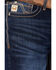 Image #2 - Cinch Men's Ian Dark Wash Slim Bootcut Performance Stretch Denim Jeans, , hi-res