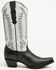 Image #2 - Circle G Women's Embroidered Triad Western Boots - Snip Toe, Black/white, hi-res