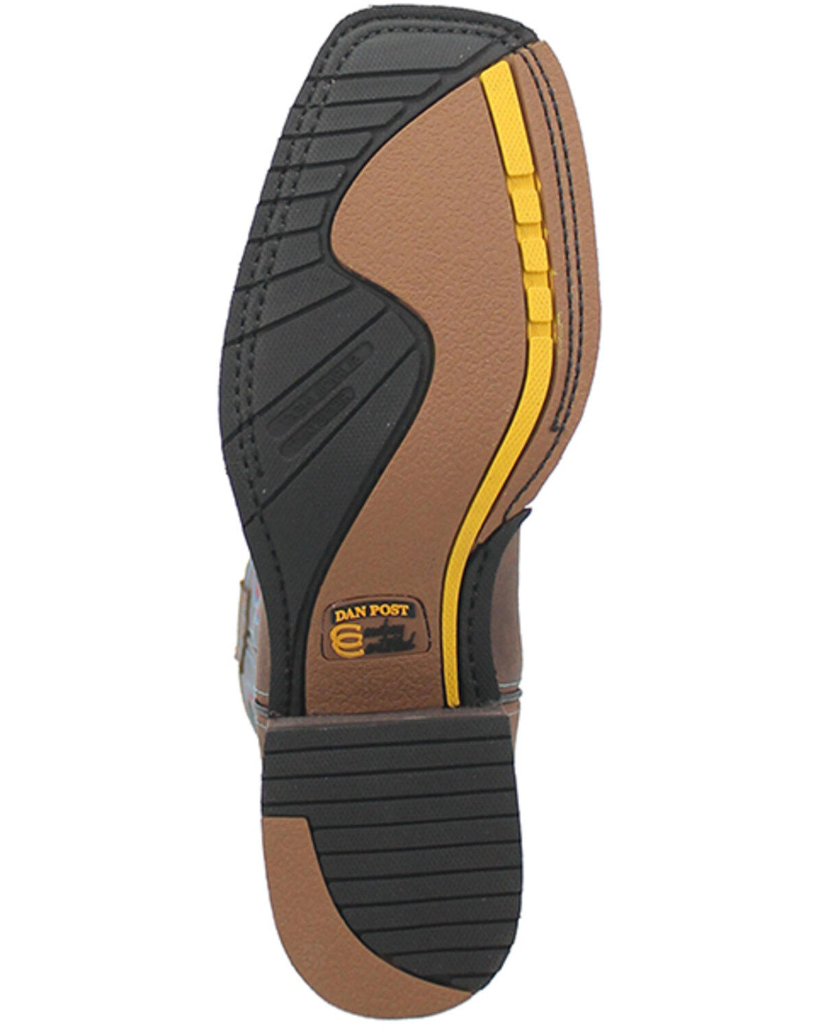 Image #6 - Dan Post Women's Jesse Western Performance Boots - Broad Square Toe, Brown, hi-res