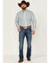 Image #2 - Stetson Men's Vintage Plaid Long Sleeve Button-Down Western Shirt , Blue, hi-res
