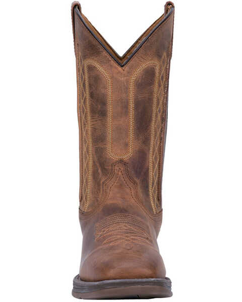 Image #4 - Laredo Men's Bennett Broad Square Toe Western Boots, Tan, hi-res