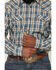 Image #3 - Cody James Men's Niagara Falls Plaid Print Long Sleeve Snap Western Shirt, Blue, hi-res