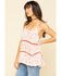 Image #3 - Miss Me Women's Printed Sleeveless Tiered Top, , hi-res