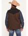 Image #4 - RANK 45&reg; Men's Lakewood Color Block Softshell Vest, Coffee, hi-res