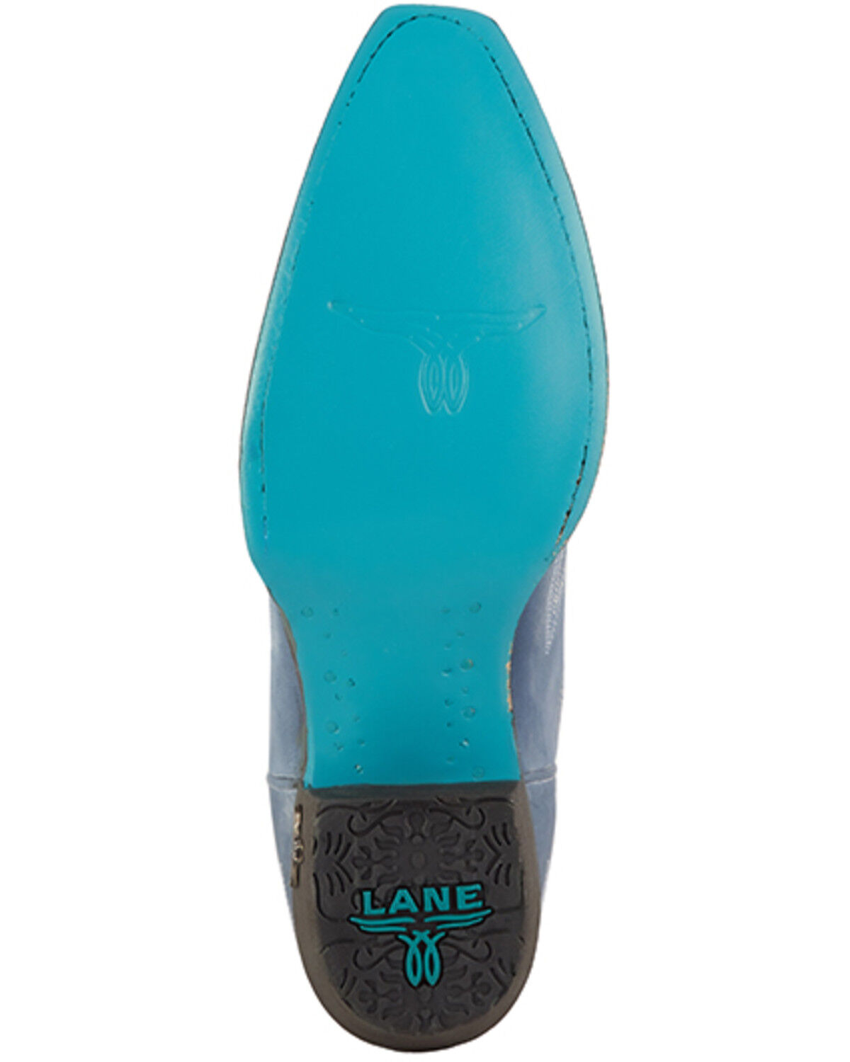 Image #7 - Lane Women's Lexington Western Boots - Snip Toe, Blue, hi-res