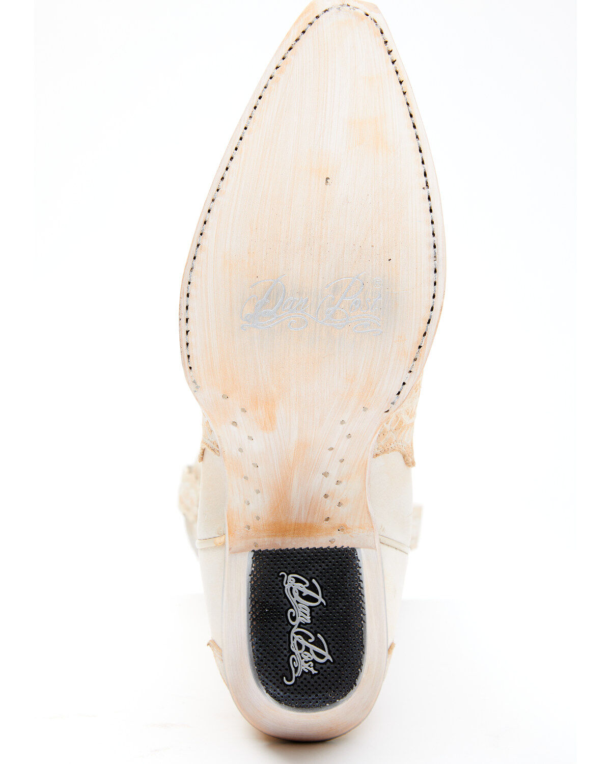 Image #7 - Dan Post Women's Caiman Print Western Boots - Snip Toe, Peach, hi-res