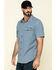 Image #3 - Hawx Men's Skyhawk Indigo Plaid Short Sleeve Work Shirt, , hi-res