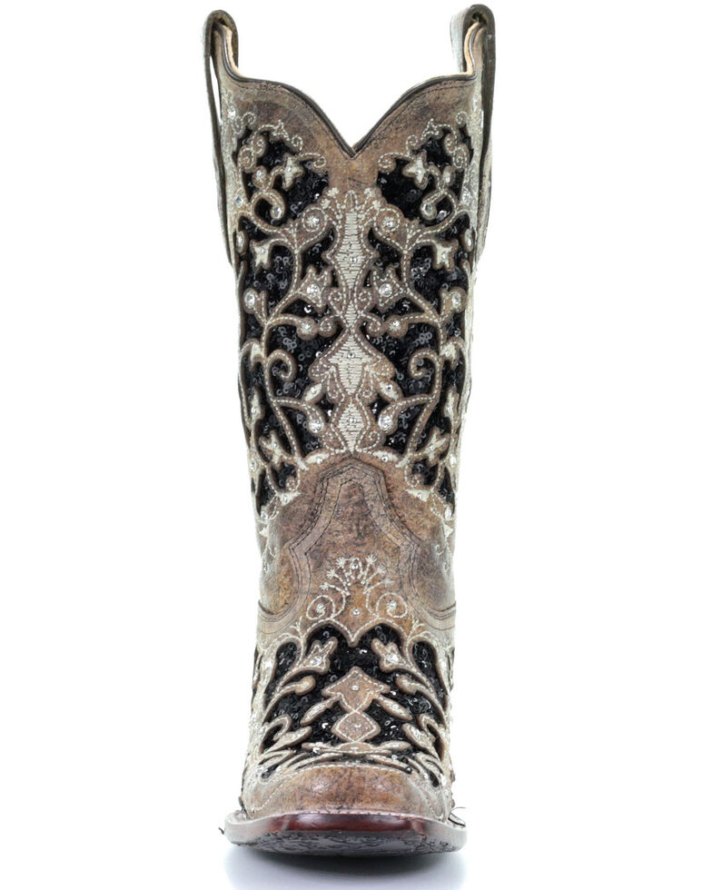 corral women's sequins inlay western boots
