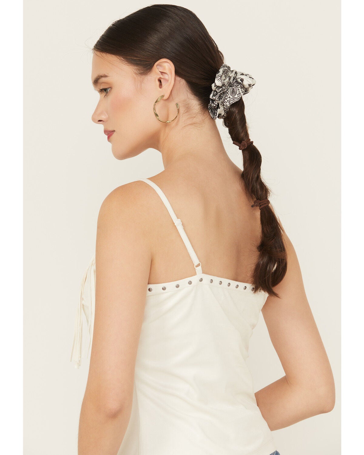 Idyllwind Women's Bellshire Oversized Scrunchies - 2 Piece, Black/white, hi-res