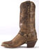 Image #5 - Abilene Women's Distressed Harness Western Boots - Round Toe, Tan, hi-res
