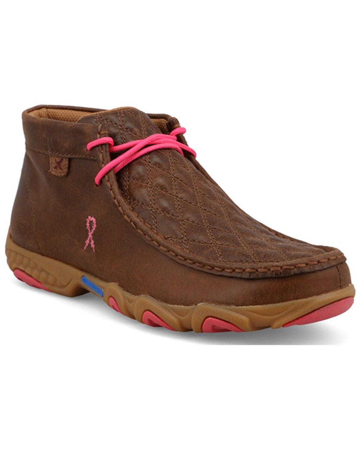 Twisted X Women's Tough Enough to Wear Pink Chukka Driving Mocs, Brown, hi-res