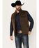 Image #1 - Cody James Men's Oil Slick Snap Vest - Big, Brown, hi-res