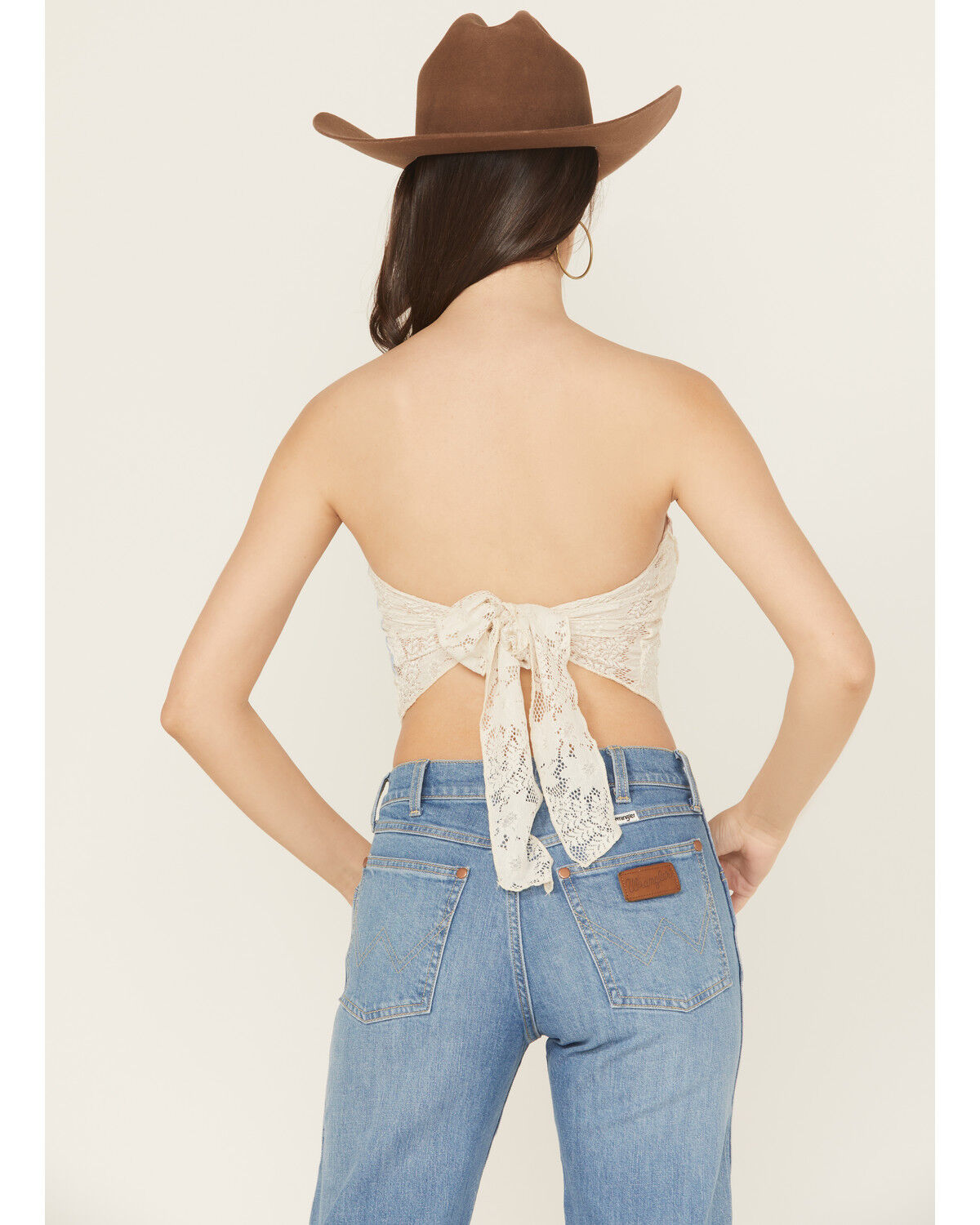 Image #4 - Originality Women's American Flag Bandana Top, White, hi-res