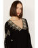Image #2 - Shyanne Women's Embroidered Boho Top, Black, hi-res