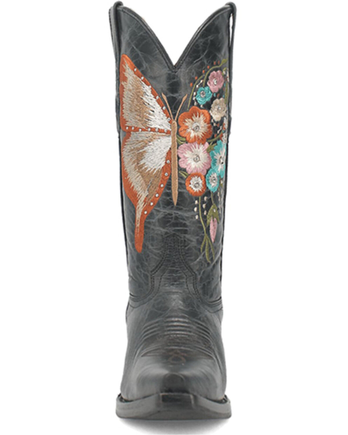 Image #4 - Dingo Women's Duchess Embroidered Western Boots - Snip Toe, Black, hi-res