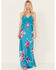 Image #1 - Free People Women's Forever Yours Floral Sleeveless Maxi Dress, Blue, hi-res