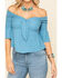Image #4 - Idyllwind Women's Dreamer Off The Shoulder Polka Dot Top, , hi-res