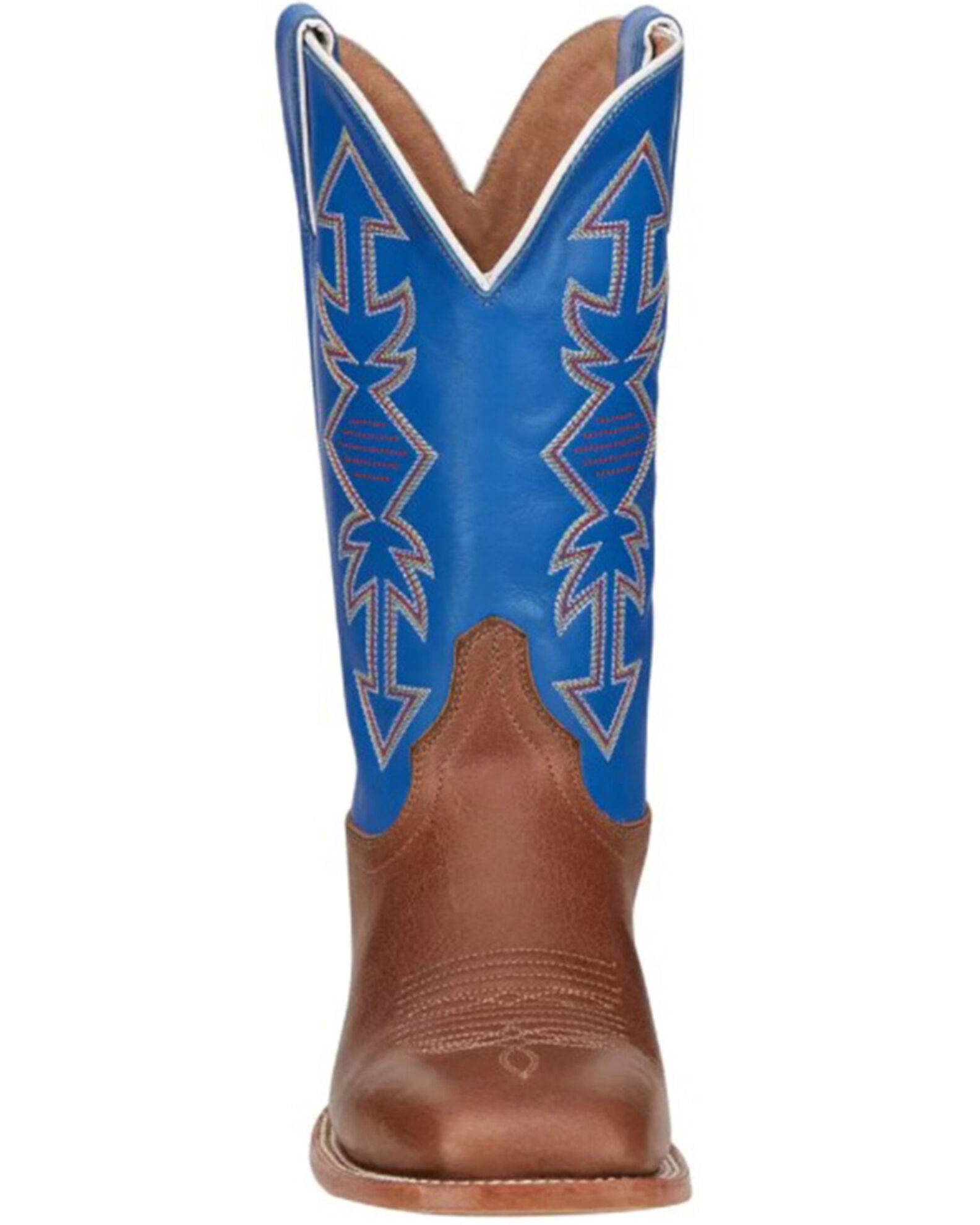 Justin Men s Tan Dayne Punchy Buckskin Leather Western Boot Square Toe Boot Barn