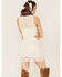 Shyanne Women's Crochet & Fringe Midi Dress, White, hi-res