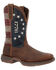 Image #1 - Durango Men's Rebel American 250 Western Boots - Broad Square Toe, Brown, hi-res