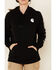 Carhartt Women's Clarksburg Graphic Sleeve Pullover Sweatshirt, Black, hi-res