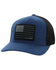Hooey Men's Liberty Roper Mesh Back Trucker Cap, Indigo, hi-res