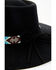 Idyllwind Women's Draw The Line Beaded Band Wool Felt Western Hat , Black, hi-res