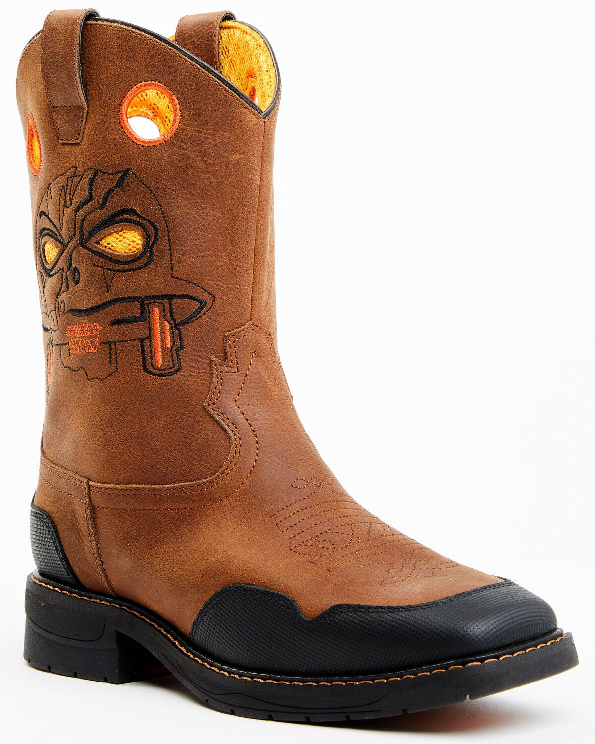 Cody James Boys' Skull Work Boots - Broad Square Toe, Multi, hi-res