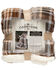 Image #5 - Carstens Home Plaid Plush Sherpa Throw, Grey, hi-res
