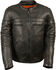 Image #1 - Milwaukee Leather Men's Sporty Scooter Crossover Jacket - Big - 5X, Black, hi-res