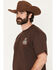 Image #3 - Coors Men's Lonestar Texas Chain Stitch Short Sleeve Graphic T-Shirt, Brown, hi-res