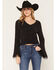 Image #1 - Shyanne Women's Flare Sleeve Sweater, Black, hi-res