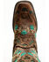 Image #7 - Corral Women's Studded Floral Embroidery Western Boots - Square Toe, , hi-res
