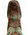 Image #7 - Corral Women's Studded Floral Embroidery Western Boots - Square Toe, Brown, hi-res