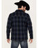 Image #4 - Pendleton Men's Lawson Plaid Print Long Sleeve Button-Down Shirt Jacket, Navy, hi-res