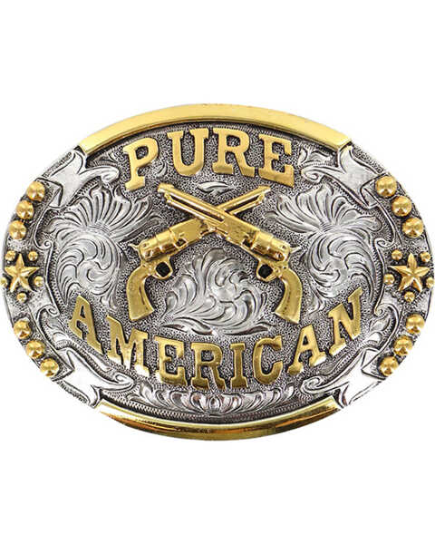 Cody James® Pure American Buckle, Silver, hi-res