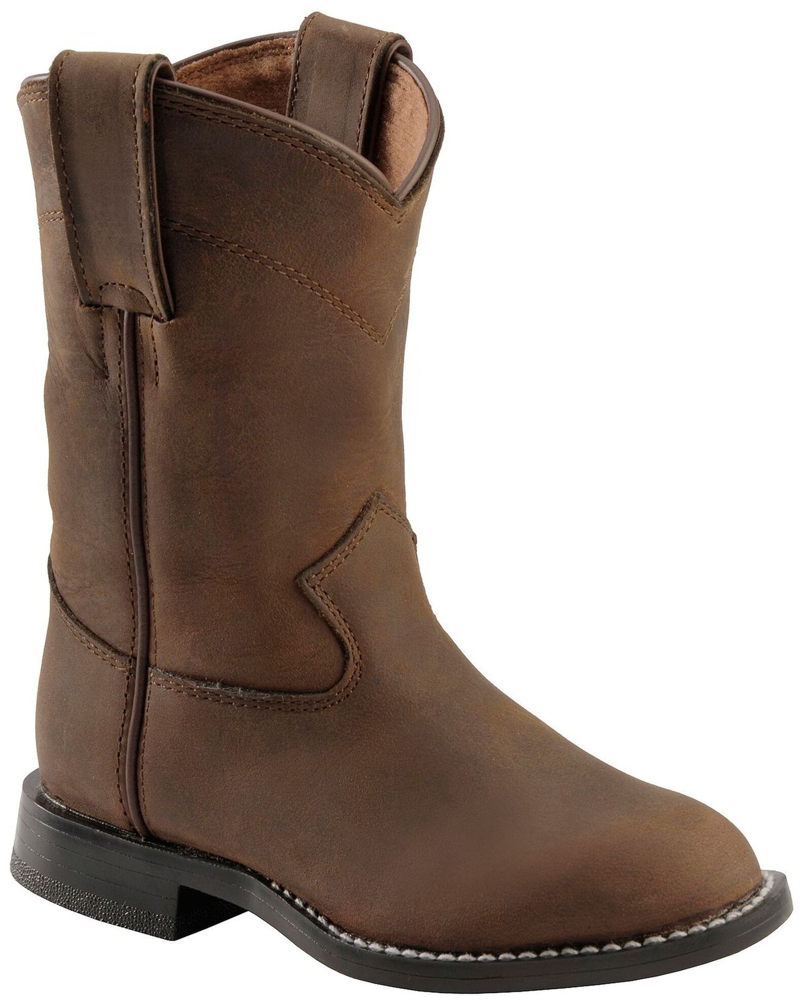 Justin Boys Roper Cowboy Boots Round Toe Boot Barn