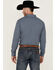 Image #5 - Blue Ranchwear Men's Yarn-Dye Stripe Long Sleeve Snap Western Workshirt, Indigo, hi-res