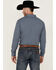 Blue Ranchwear Men's Yarn-Dye Indigo Stripe Long Sleeve Snap Western Workshirt , Indigo, hi-res