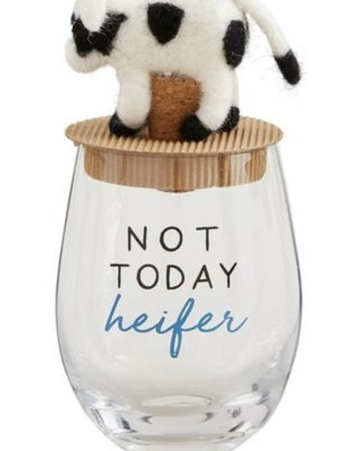 Image #5 - Mud Pie Cow Wine Glass Topper Set - 2 Piece, Multi, hi-res