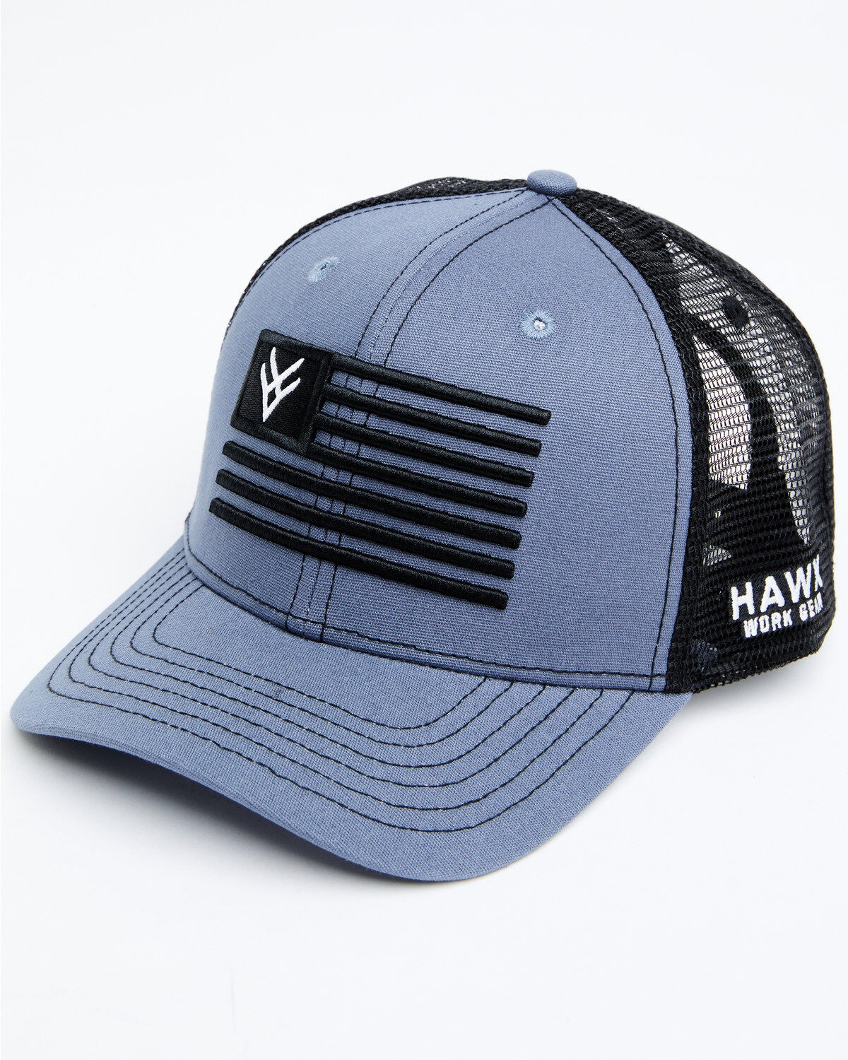 Hawx Men's Logo American Flag Ball Cap, Blue, hi-res