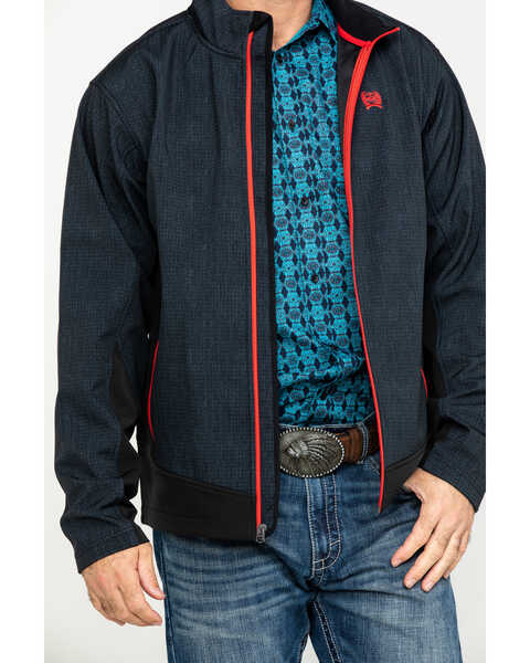 Image #4 - Cinch Men's Dark Gray Zip-Front Bonded Softshell Jacket , , hi-res